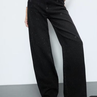 Jeans neri Pull&Bear con strass