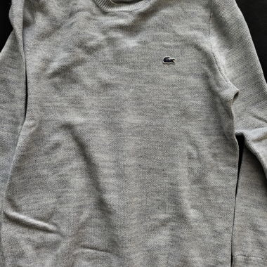 Maglione Lacoste grigio in maglia