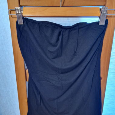 Schwarzes trägerloses Top für Damen/Mädchen