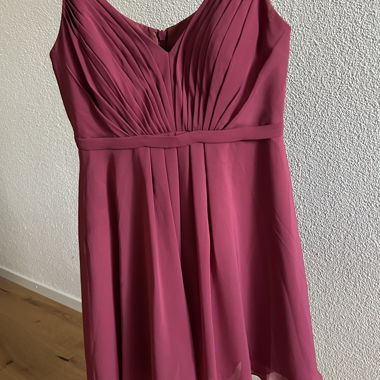 Fuchsia spaghetti-strap dress