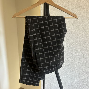 Pantalon à carreaux noir New Look 32R