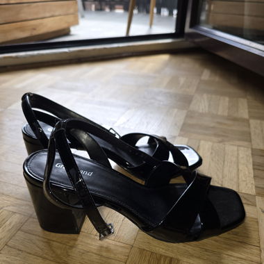Black Heeled Sandals