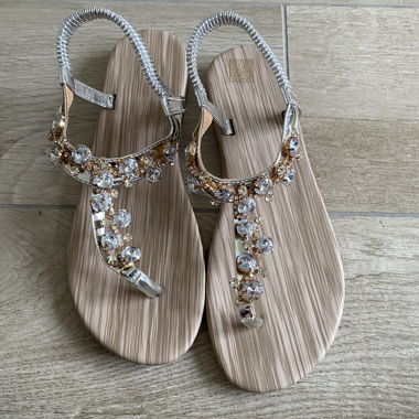 Strass-Sandalen Gr. 39