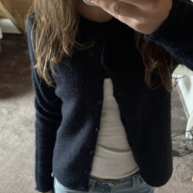 Gina Tricot Kinder-Strickcardigan grau 158/164