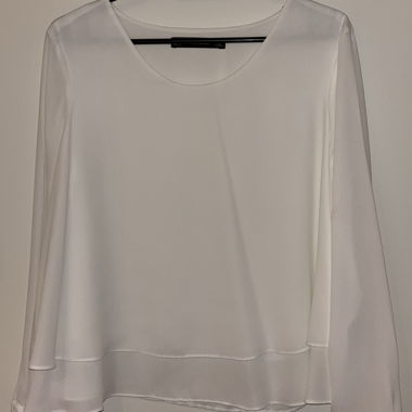 White Zara Basic Blouse
