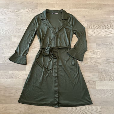 Khaki shirt dress