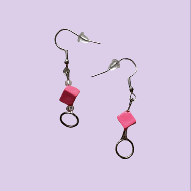 "Be there or be square" earrings