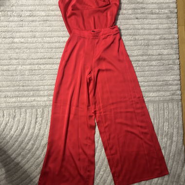Ensemble deux pièces rouge/rose