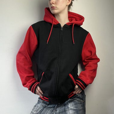 baggy zip hoodie