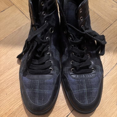 Sneakers alte Gucci nere in pelle