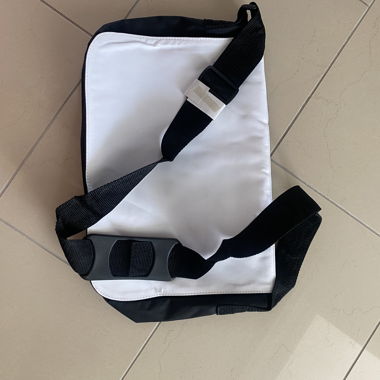 Black shoulder bag with flap new