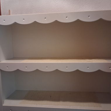 Etagere blanche en bois