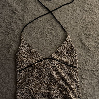 Leopard-Backless-Top