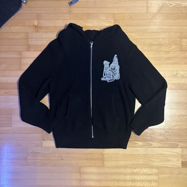 Derschutze Knit Zip Up Hoodie