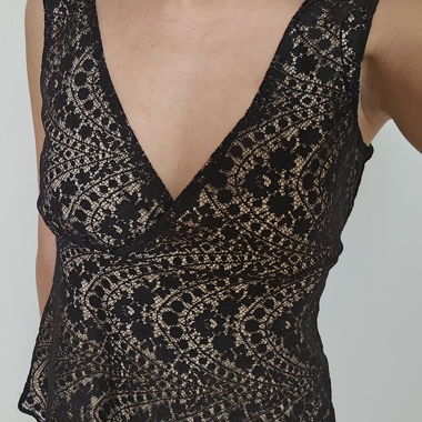 H&M Spitzen-Top, Gr. 36