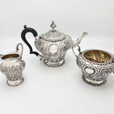 Victorianisches Teeservice England um 1860 