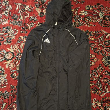 Veste de pluie Adidas, noire, unisexe