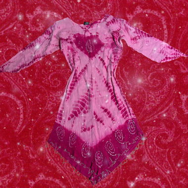 Robe Bohème Batik – rose, Fairy vibez