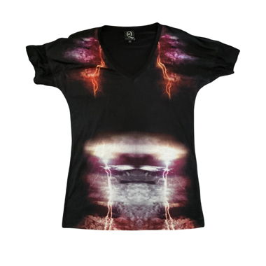 Alexander McQueen Lighting Bolt Tshirt Goth Punk