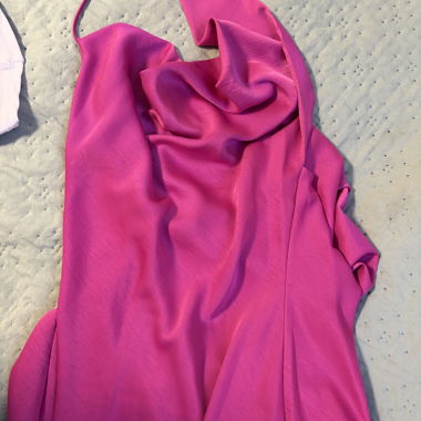 Robe satinée rose Zara
