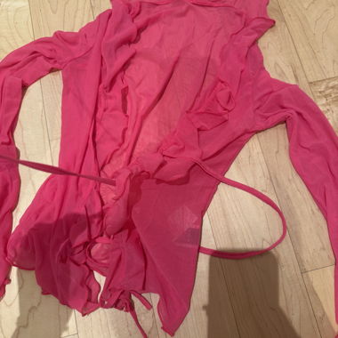 Transparente pinkes top