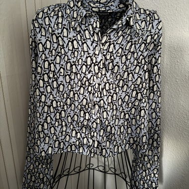 Zara patterned blouse XS