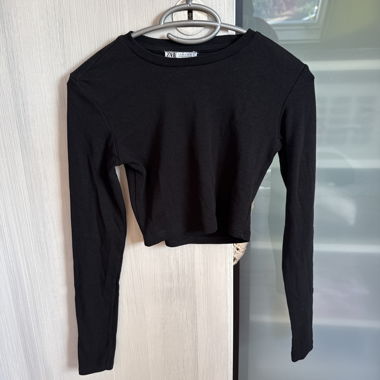 Schwarzes Zara Crop-Top
