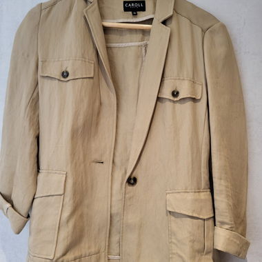 Beige CAROLL Jacket with Belt size 36