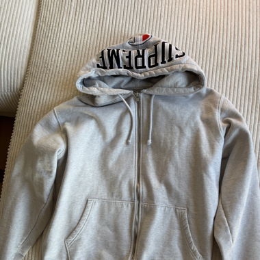 Supreme x Champion Zip-Hoodie (grau) Grösse L