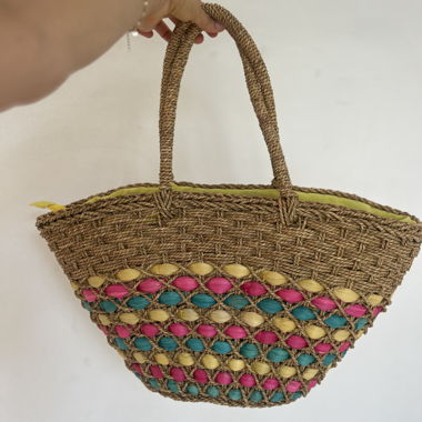Sac en paille tressée