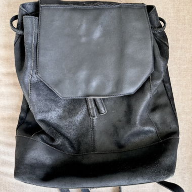 Zaino in pelle nero di ZIGN