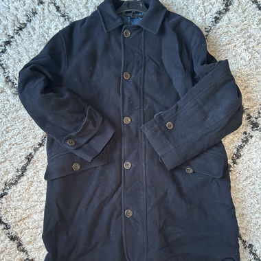 Cappotto Yves Saint Laurent da uomo, blu navy taglia 52 stile vintage