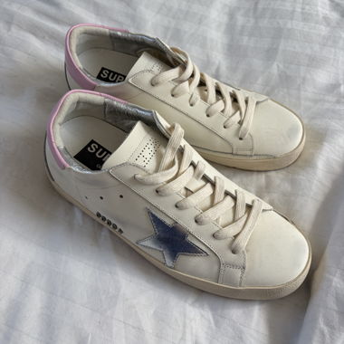 Golden Goose Super-Star Sneaker weiss/rosa