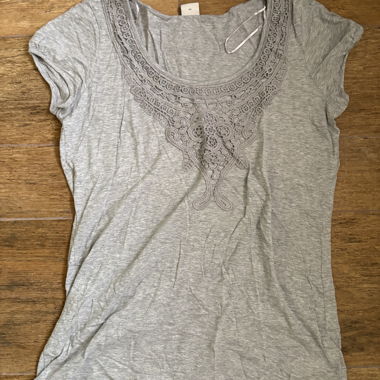 T-shirt gris pour femmes ESPRIT XXL