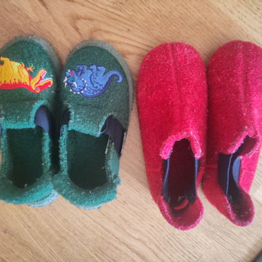 Wool slippers