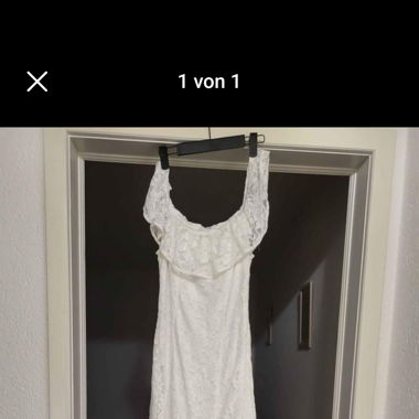 Weisses Maxikleid von Zalando, nur einmal getragen