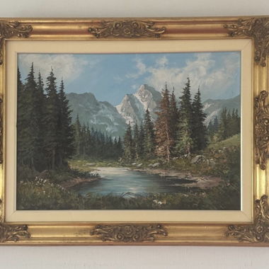 Framed Landscape Painting