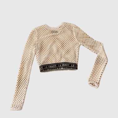 White Knit Crop Top