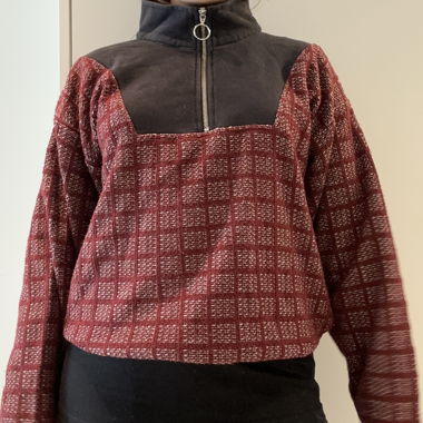 Pullover Rework con zip
