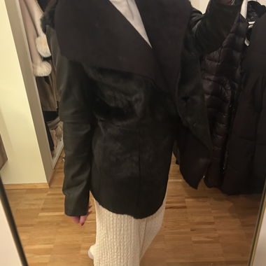 Black Jacket with Faux Fur