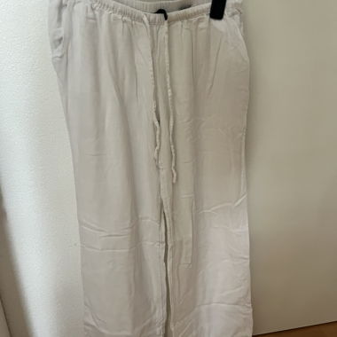 Pantalone ampio bianco con coulisse