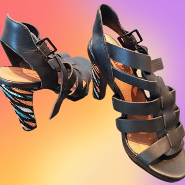 ANDRÉ Leder High Heel Sandaletten Gr. 37