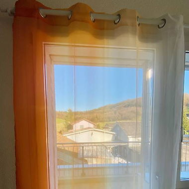 Vorhang mit Farbverlauf (Orange) Mit Ösen