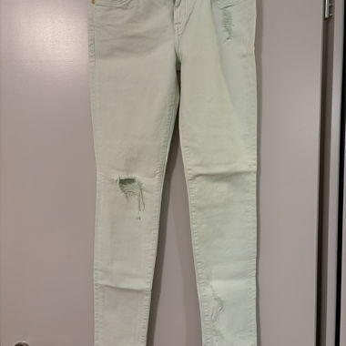 Hellgrüne Jeans
