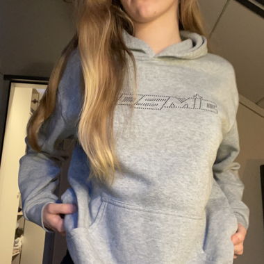 grauer Kapuzenhoodie „cosmic”