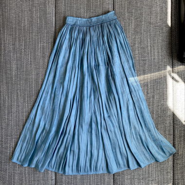 Gonna in organza blu