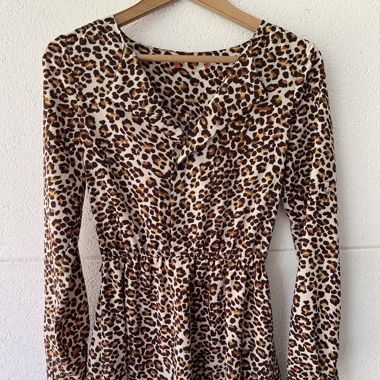 O'stin Kleid im Leo-Look, Gr. S