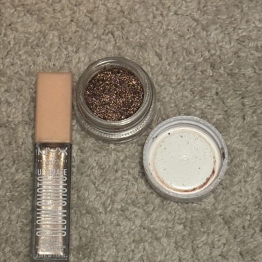 Trucco occhi glitter NYX & Lottie