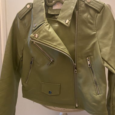 Veste biker verte