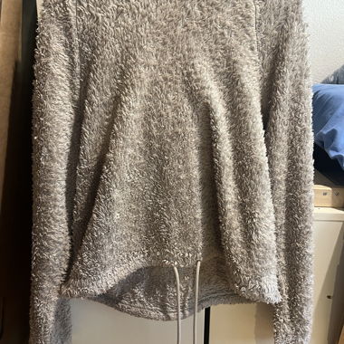 Hoodie aus Teddystoff 